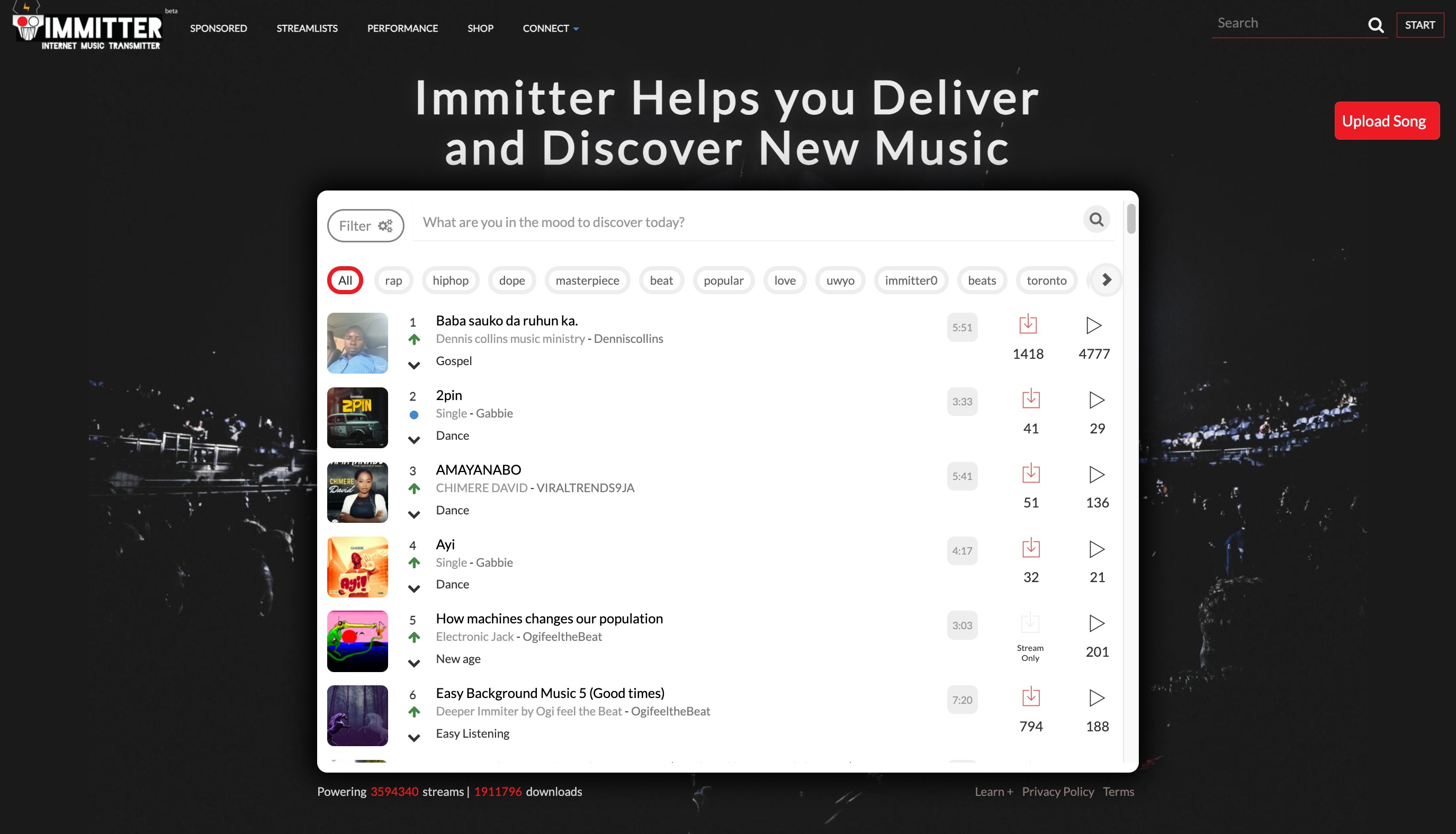 Immitter Platform Dashboard